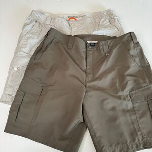 Field & Stream Shorts LOT of 2 Size XL Beige & Brown Men's 10" inseam
